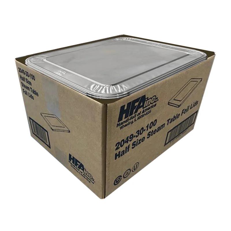 Lid Flat 1/2 Size Aluminum Silver For Steam Table Pan 100/Case