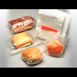 Cheeseburger Bag 6.5X7+1.75 IN HDPE 0.5MIL Clear With Flip Top Closure FDA Compliant Saddlepack 2000/Case