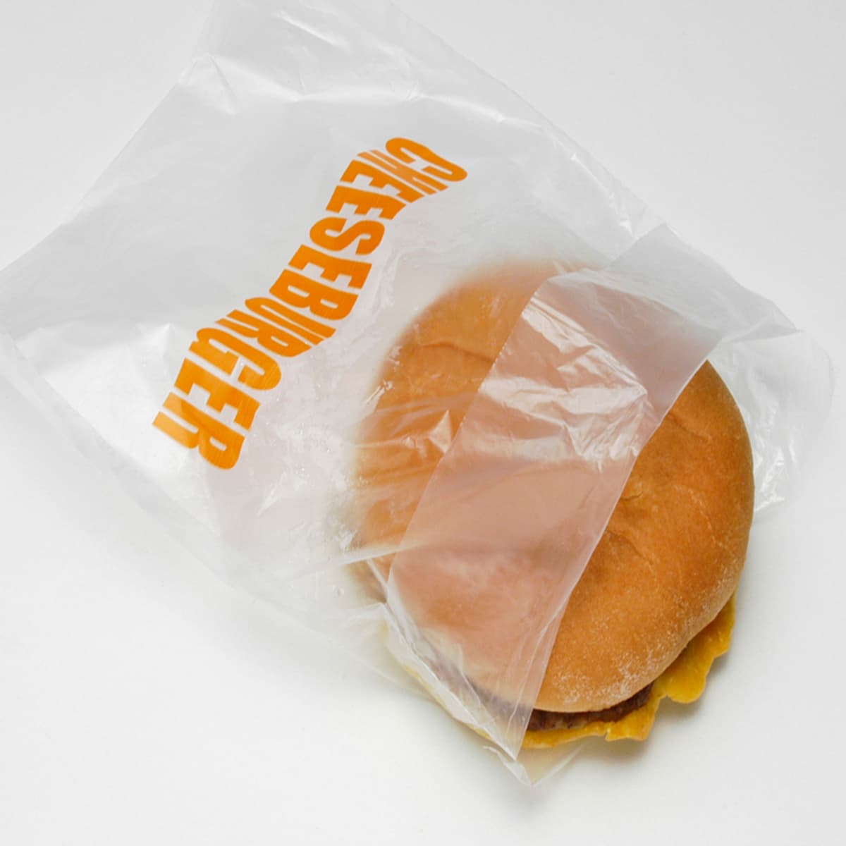 Cheeseburger Bag 6.5X7+1.75 IN HDPE 0.5MIL Clear With Flip Top Closure FDA Compliant Saddlepack 2000/Case