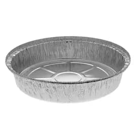 Take-Out Container Base 8.4X1.7 IN Aluminum Silver Round Hemmed Edge Grease Resistant 300/Case