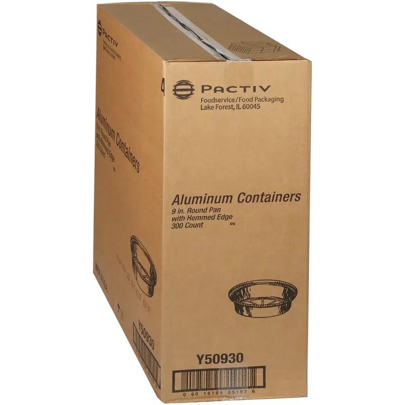 Take-Out Container Base 8.4X1.7 IN Aluminum Silver Round Hemmed Edge Grease Resistant 300/Case