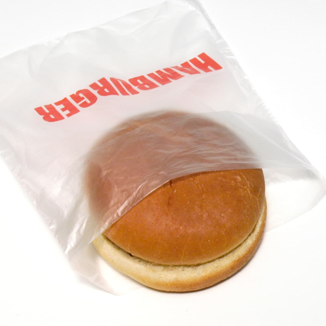 Hamburger Bag 6.5X7+1.75 IN HDPE 0.5MIL Printed FDA Compliant Portion Bag 2000/Case