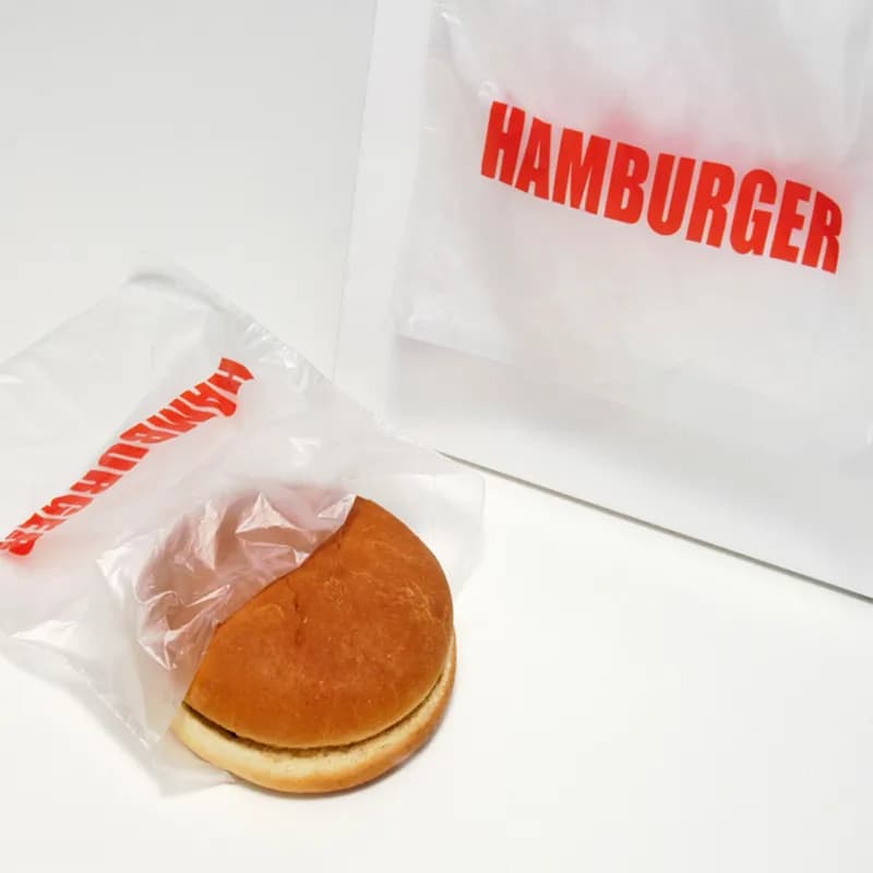 Hamburger Bag 6.5X7+1.75 IN HDPE 0.5MIL Printed FDA Compliant Portion Bag 2000/Case