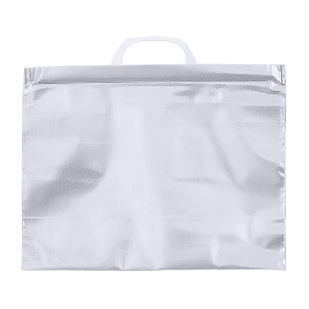 Bag 15X12X6 IN 30 LB PE Silver Unprinted Thermal Insulated 25/Case