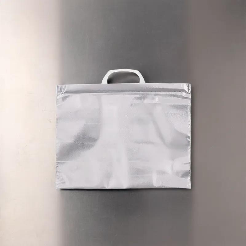 Bag 15X12X6 IN 30 LB PE Silver Unprinted Thermal Insulated 25/Case