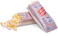 Bagcraft® Popcorn Bag 4X1.5X8 IN Paper Poly Blend White Clown Pinch Bottom 1000/Case