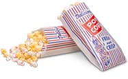 Bagcraft® Popcorn Bag 4X1.5X8 IN Paper Poly Blend White Clown Pinch Bottom 1000/Case