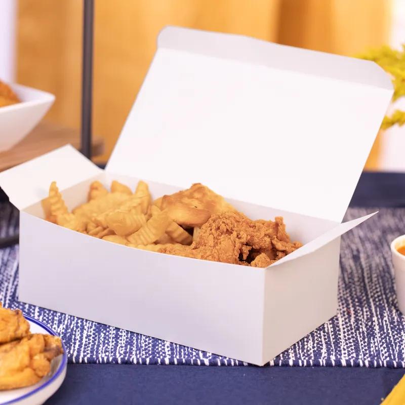 Take-Out Box Tuck-Top 8.875X4.875X3.167 IN Paper White 250/Case