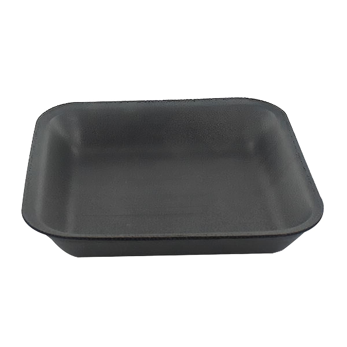 Dyne-A-Pak 2 Meat Tray 8.25X5.75X1 IN Polystyrene Foam Black 500/Case