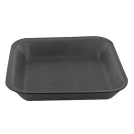 Dyne-A-Pak 2 Meat Tray 8.25X5.75X1 IN Polystyrene Foam Black 500/Case