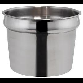 Inset Pan 11.5X8.5 IN 11 QT Stainless Steel For Steam Table 1/Each
