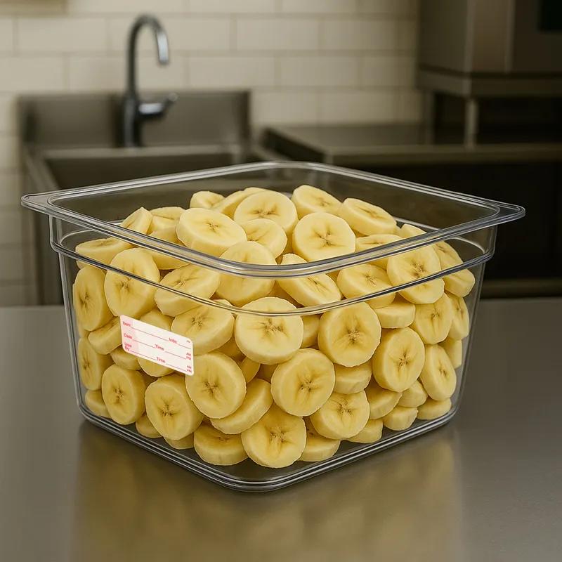 DissolveMark® Item Date Use By Label 1X2 IN White Rectangle Dissolvable 500/Roll