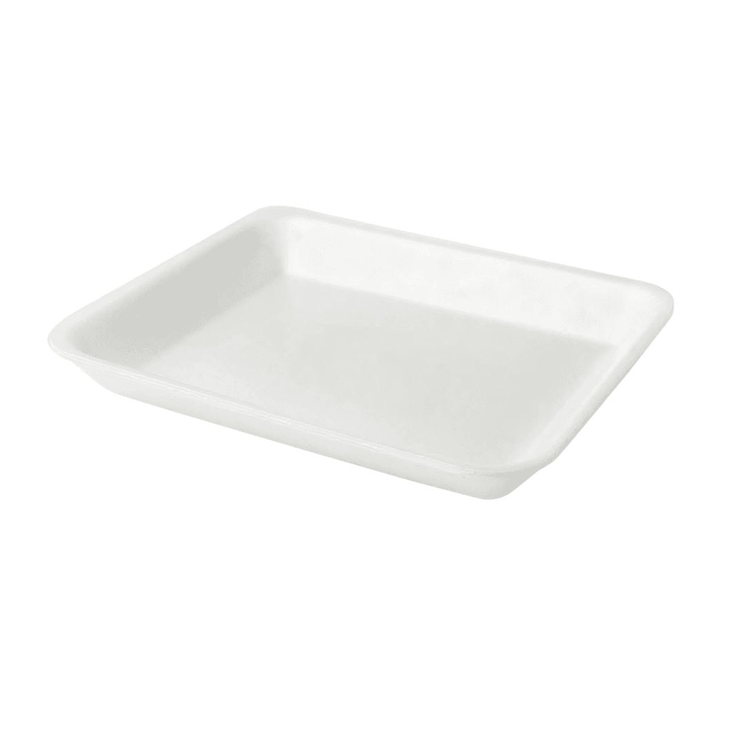Dyne-A-Pak 10K Tray Polystyrene Foam White 250/Case