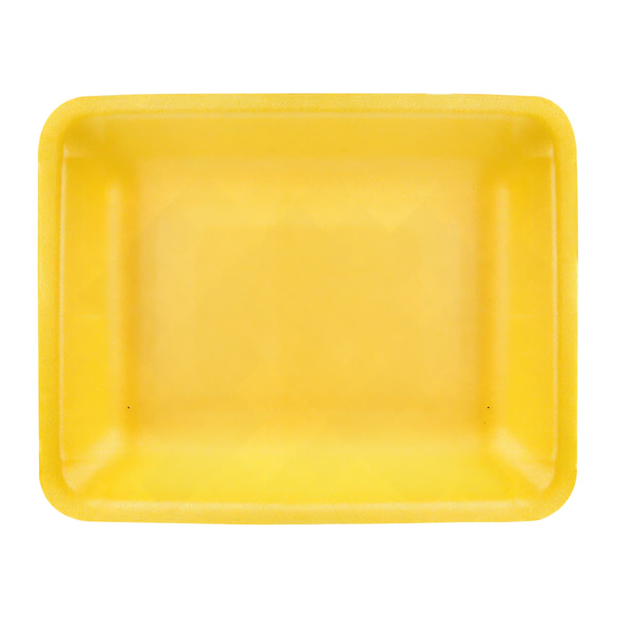 4H Meat Tray 9.25X7.19 IN Polystyrene Foam Yellow Rectangle Heavy 400/Case