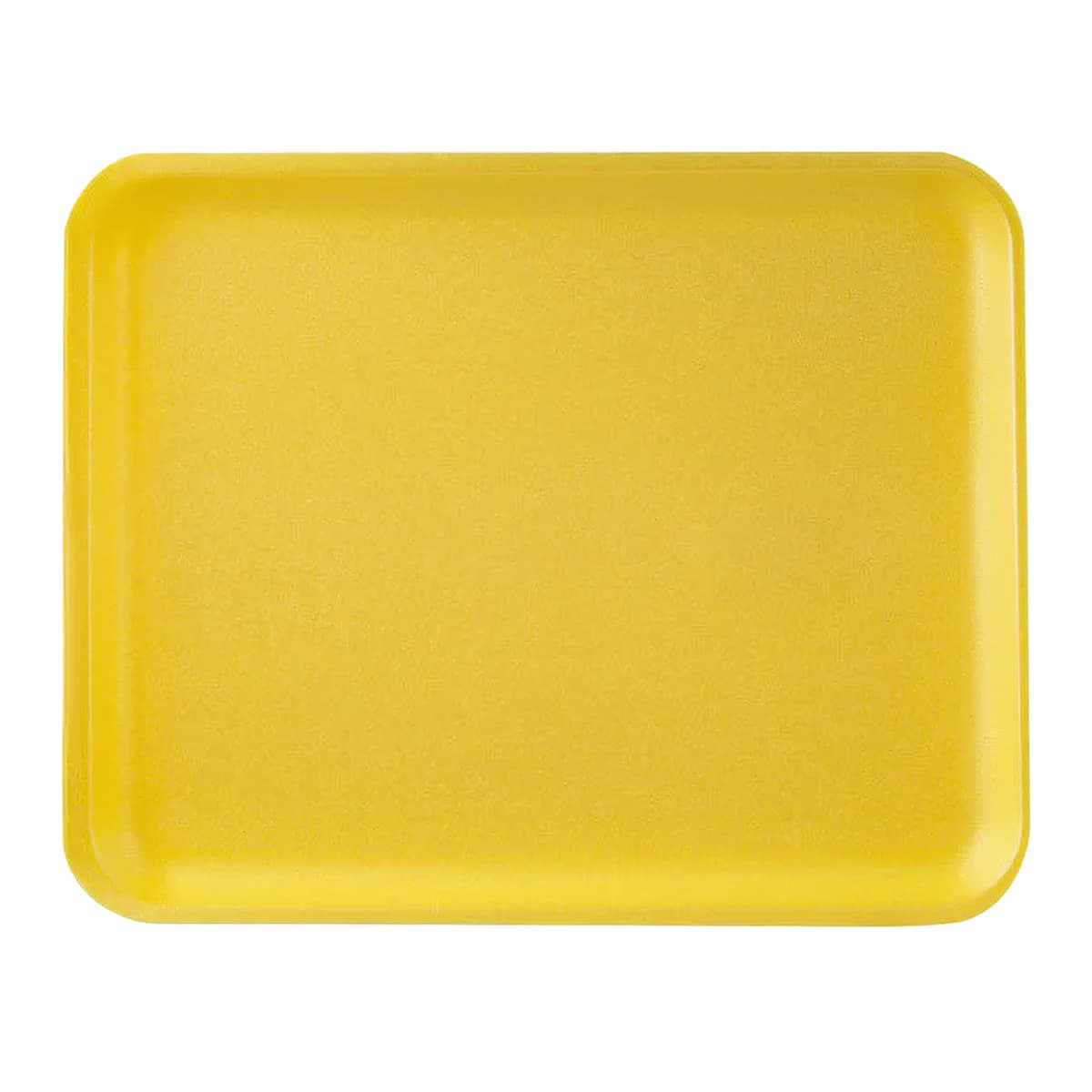 8PX Meat Tray 10.62X8.5 IN Polystyrene Foam Yellow Rectangle Heavy 400/Case