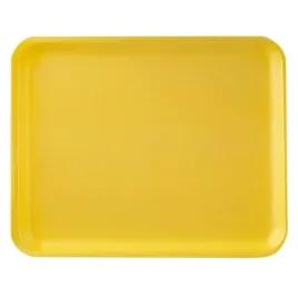 8PX Meat Tray 10.62X8.5 IN Polystyrene Foam Yellow Rectangle Heavy 400/Case