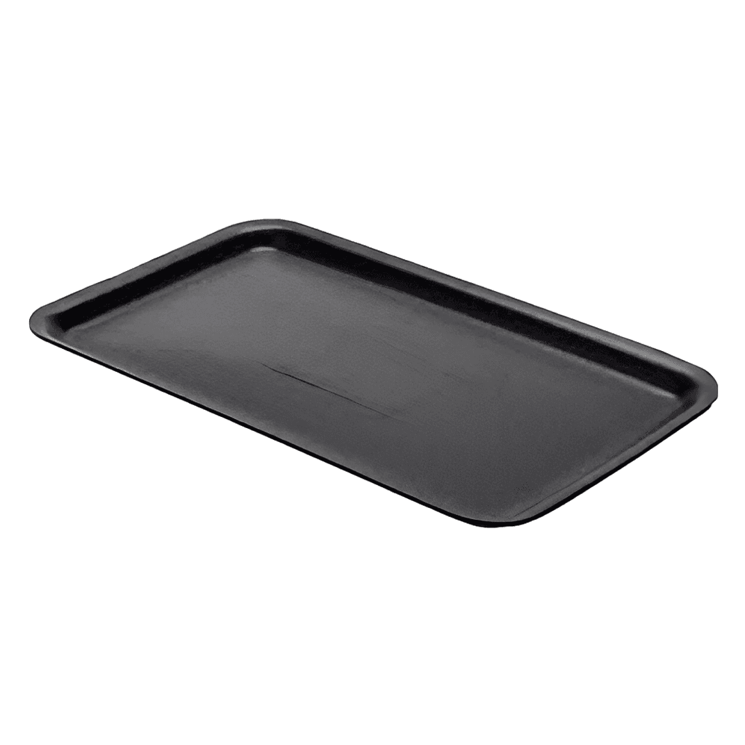 16S Meat Tray 12.25X7.25 IN Polystyrene Foam Black Rectangle Heavy 250/Case