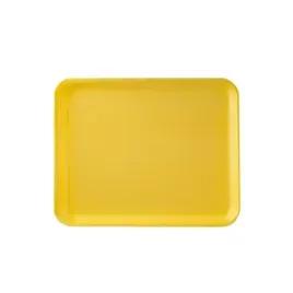 1014S Meat Tray 10X14 IN Polystyrene Foam Shallow Yellow Rectangle Heavy 100/Case