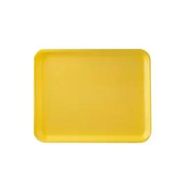 1014S Meat Tray 10X14 IN Polystyrene Foam Shallow Yellow Rectangle Heavy 100/Case