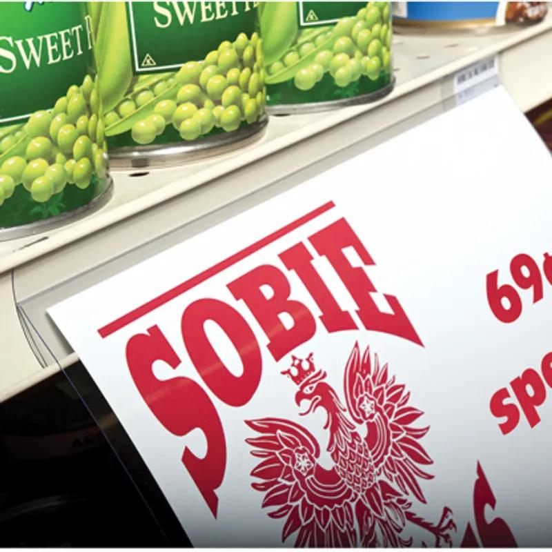 Fold Price Channel Sign Holder 5.5X3.5 IN Clear 500/Case