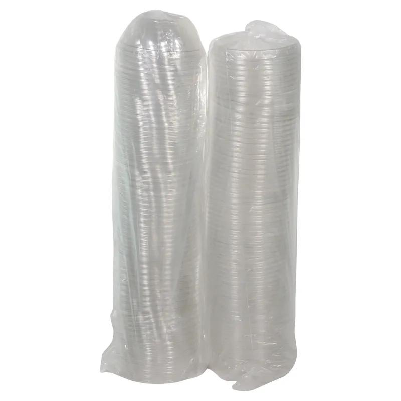 Deli Container Base & Lid Combo With Dome Lid 12 OZ RPET Clear Swirl Design Round 280/Case