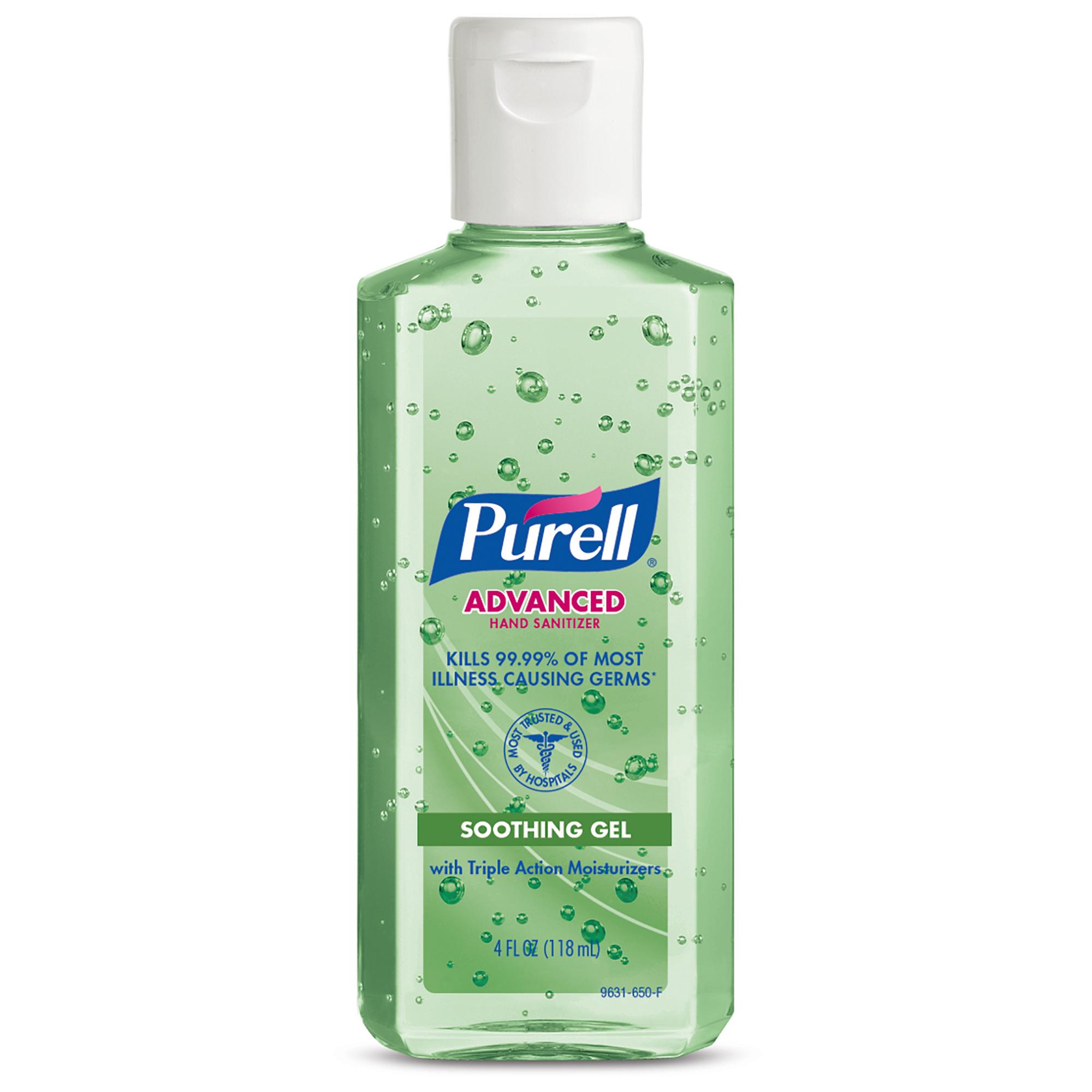 Purell® Hand Sanitizer Gel 4 FLOZ 1.1X2.13X5.44 IN Fresh Scent Green 70% Ethyl Alcohol 24/Case