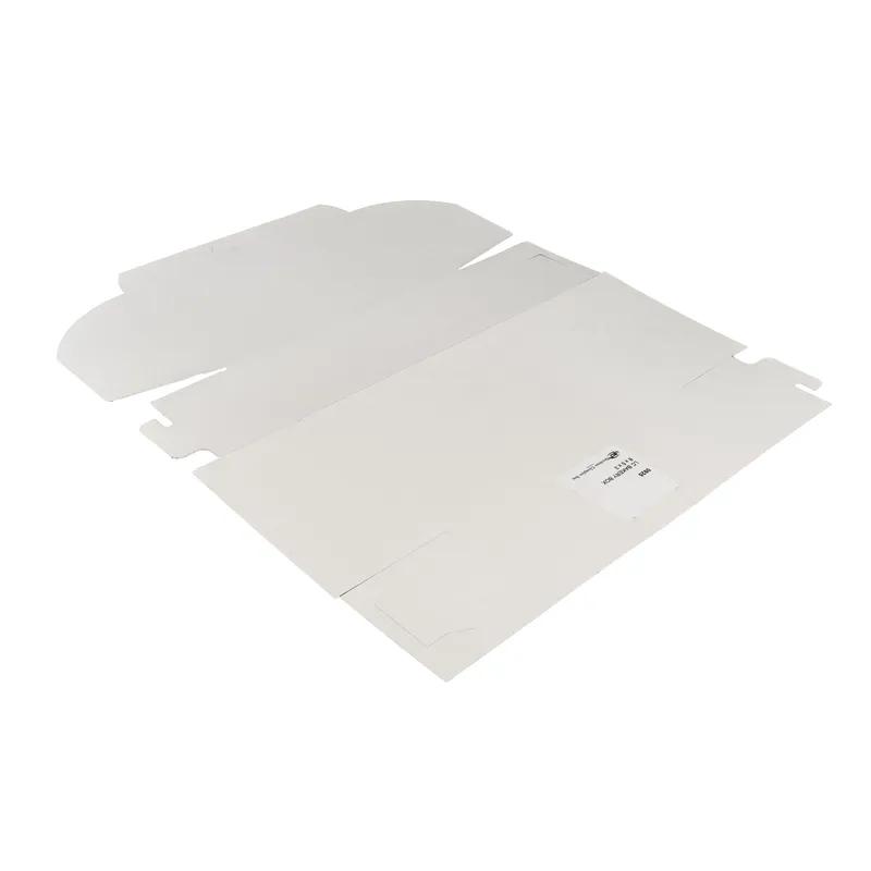 Bakery Box 8X5X3 IN Clay-Coated Kraft Board White Kraft Rectangle Lock Corner Tuck Top 250/Case