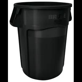Brute® 1-Stream Trash Can 28.03X24.09X31.3 IN 44 GAL 176 QT Black Round Resin Stationary Food Safe 1/Each