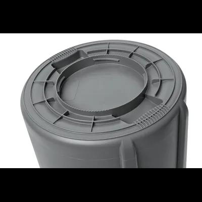 Executive Series 1-Stream Trash Can 28.03X24.09X31.3 IN 44 GAL 176 QT Gray Round Resin Stationary Food Safe 1/Each
