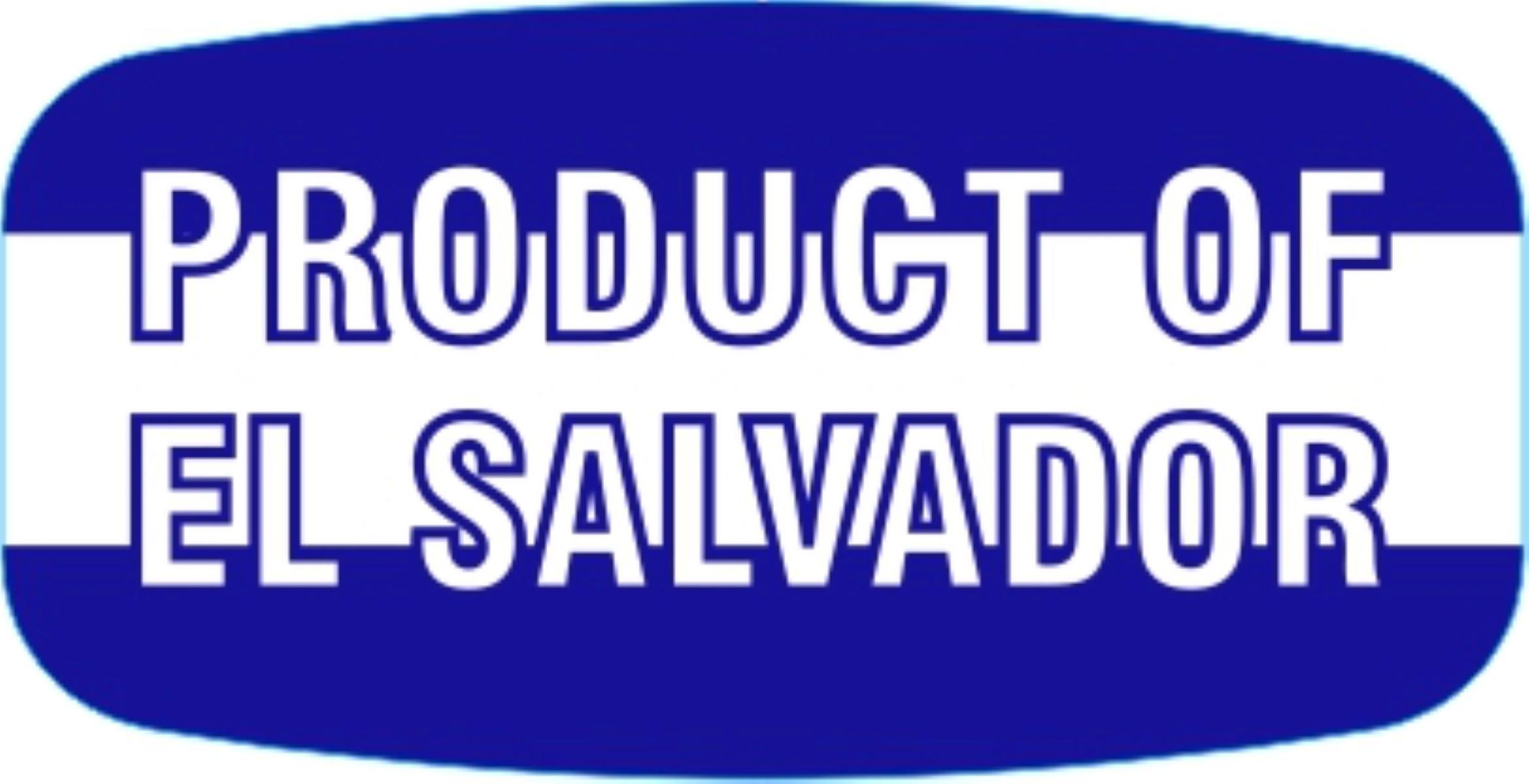 Product of El Salvador Origin Label Blue White Short Oval 1000 Count/Roll 60 Rolls/Case 60000 Count/Case