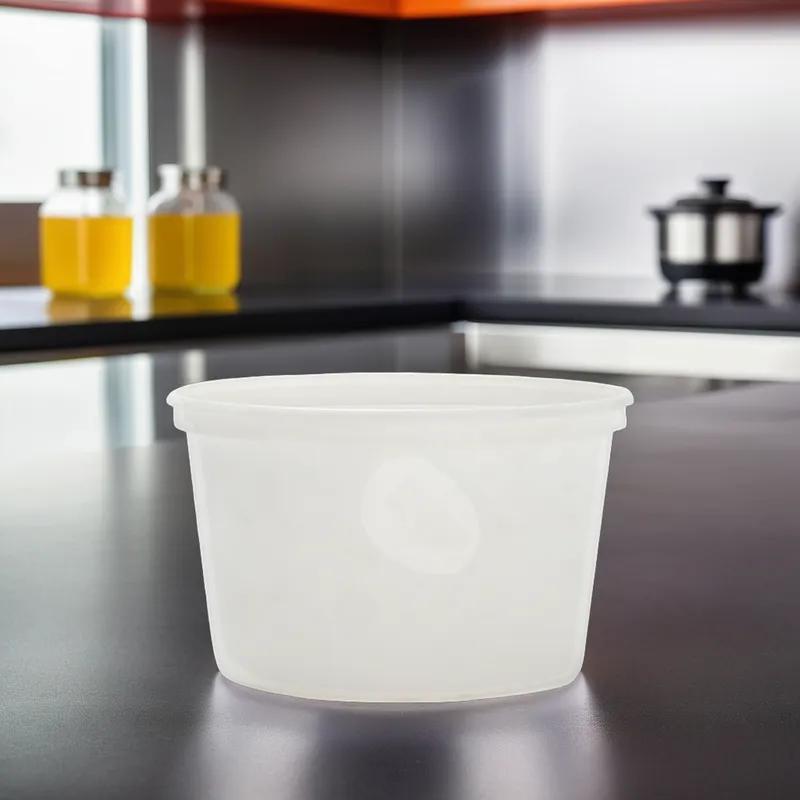 Deli Container Base 16 OZ PP Translucent Round 500/Case