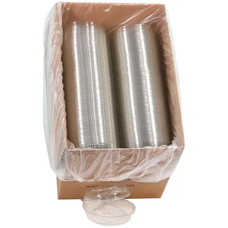 Sho-Bowl Bowl & Lid Combo With Dome Lid 18 OZ PET Clear Round Hinged 150/Case