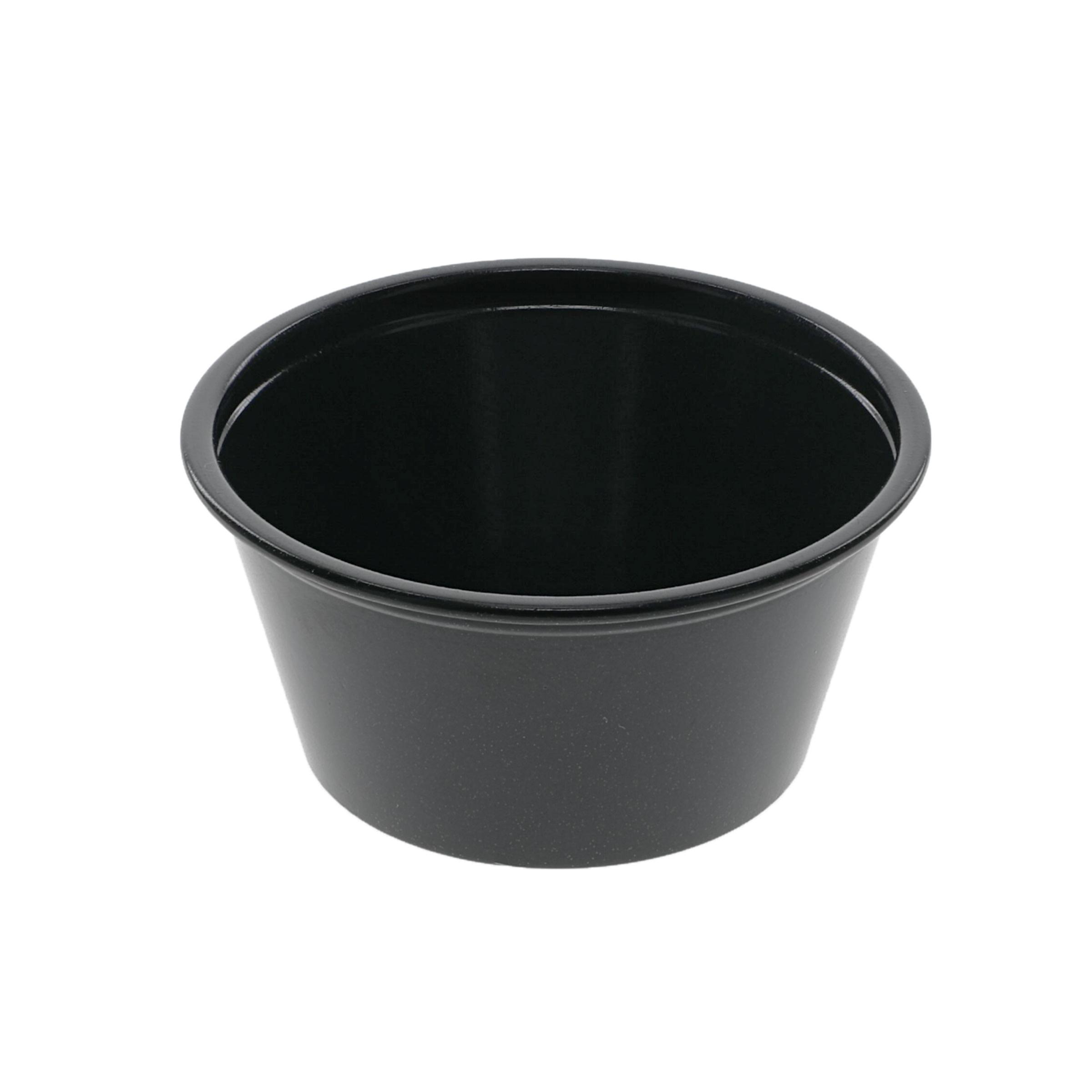 Souffle & Portion Cup 2 OZ HIPS OPS Black 2400/Case