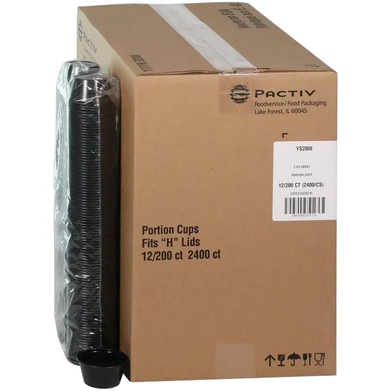 Souffle & Portion Cup 2 OZ HIPS OPS Black 2400/Case