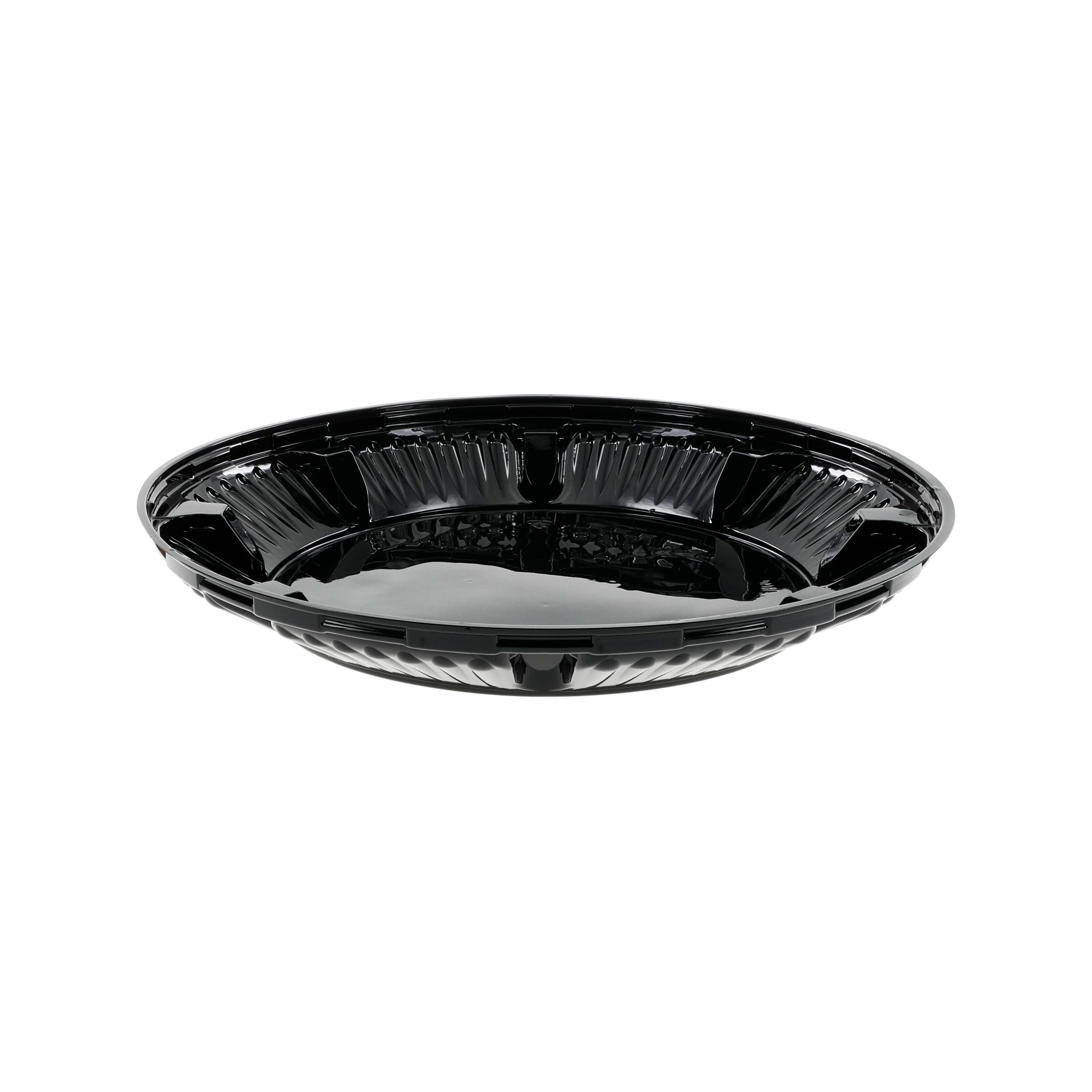 Pie Container 11.63X1.62 IN PET Black Round 150/Case