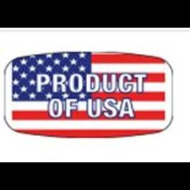 Product Of USA Label 0.625X1.25 IN Multicolor Oval 1000/Roll