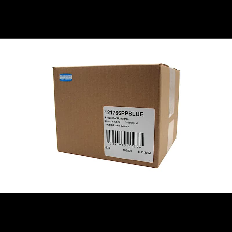Product of Honduras Origin Label Blue White Short Oval 1000 Count/Roll 60 Rolls/Case 60000 Count/Case