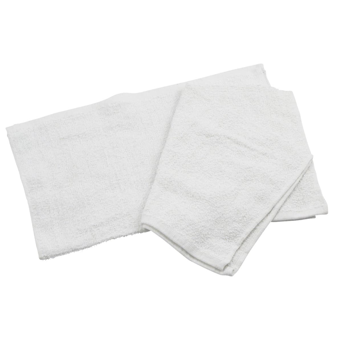 Bar Towel 16X19 IN Cotton Blend (70% Cotton, 30% Polyester) White Rectangle 12/Dozen