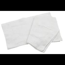 Bar Towel 16X19 IN Cotton Blend (70% Cotton, 30% Polyester) White Rectangle 12/Dozen