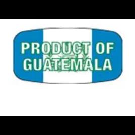 Product of Guatemala Label 0.625X1.25 IN Multicolor Oval 1000/Roll
