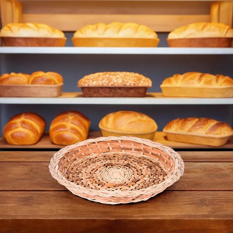 Bakery Tray 10 IN Wicker Round 1/Each