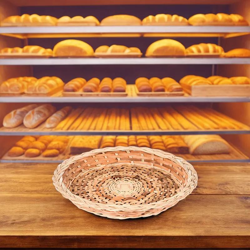 Bakery Tray 10 IN Wicker Round 1/Each
