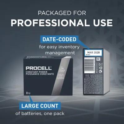 Procell Professional® Battery D Alkaline 12 Count/Pack 1 Packs/Case 12 Count/Case