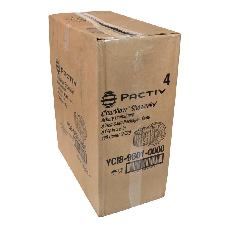 Cake Container & Lid Combo With Dome Lid 9.25X5 IN OPS Clear Round Deep 100/Case