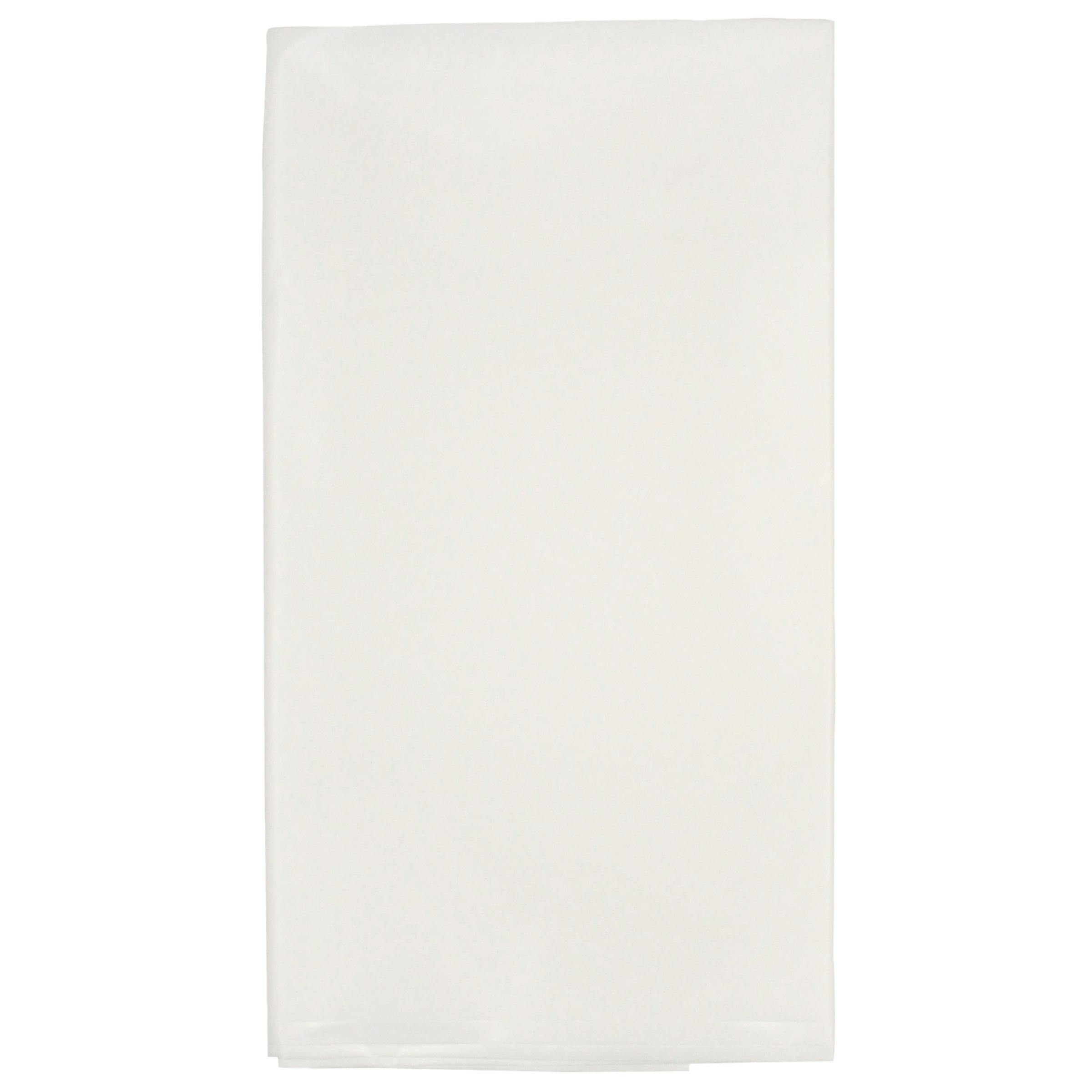 Table Cover 54X108 IN Plastic White 12/Case
