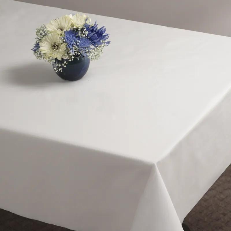 Table Cover 54X108 IN Plastic White 12/Case