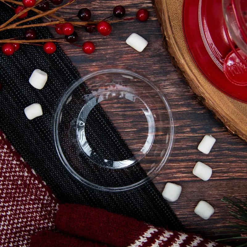 Dart® Lid Dome 4.4X1.88 IN 1 Compartment OPS Clear For 5-32 OZ Cold Container Unhinged 50 Count/Pack 20 Packs/Case