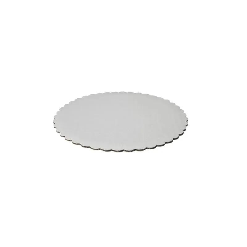 Cake Circle 8 IN Paperboard Scalloped Grease Resistant 500/Case