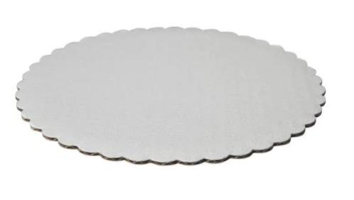 Cake Circle 8 IN Paperboard Scalloped Grease Resistant 500/Case
