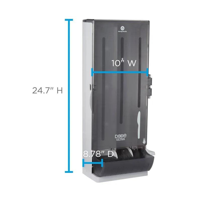 Dixie® Ultra SmartStock® Series-O Classic Knife Dispenser Translucent Black 1/Each